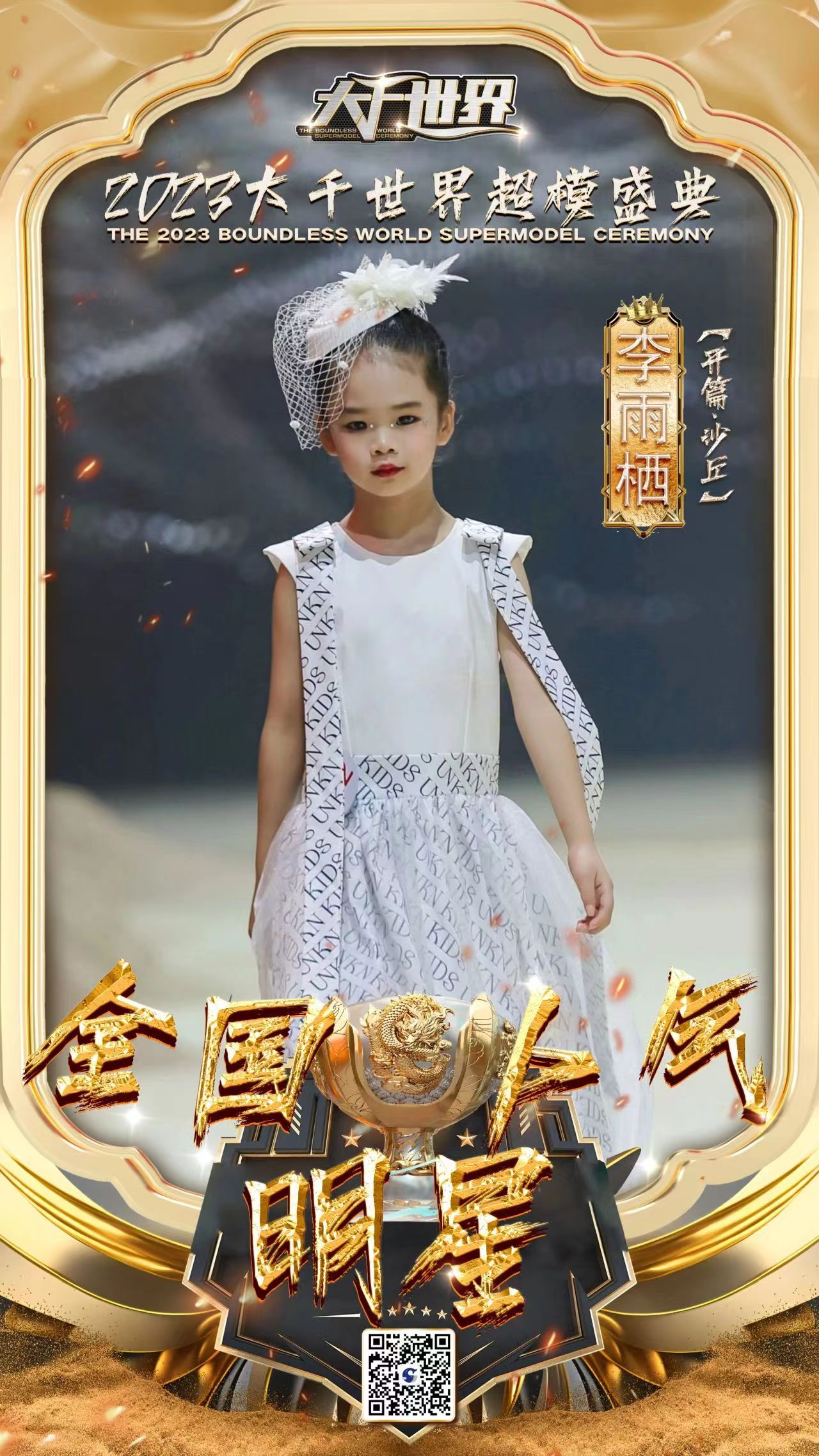 大千世界超模盛典人气明星李雨栖(图1)